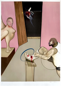 Oedipus and the Sphinx by Francis Bacon