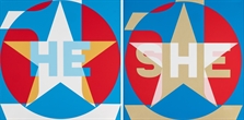 He She by Robert Indiana