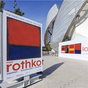 The Louis Vuitton Foundation during the opening of Mark Rothko in Paris on October 17, 2023 in Paris, France. (Photo by Luc Castel/GettyImages)